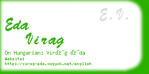 eda virag business card